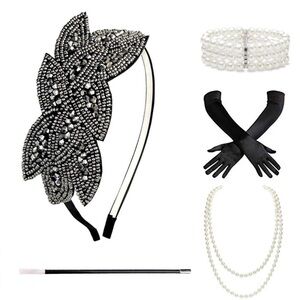 1920s Accessoriess For Women - Flapper Headpiece Great Gatsby Accessoriess new